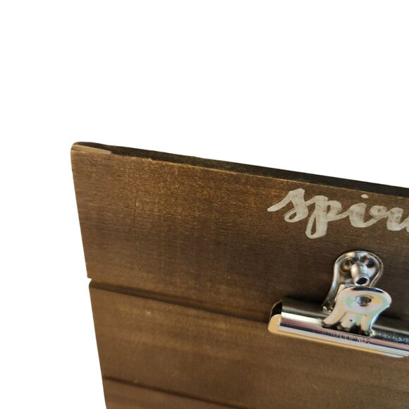 Wood Wall Hanging Organizer Clipboard Sign Spiritual Social Physical Intellectua - Picture 10 of 12